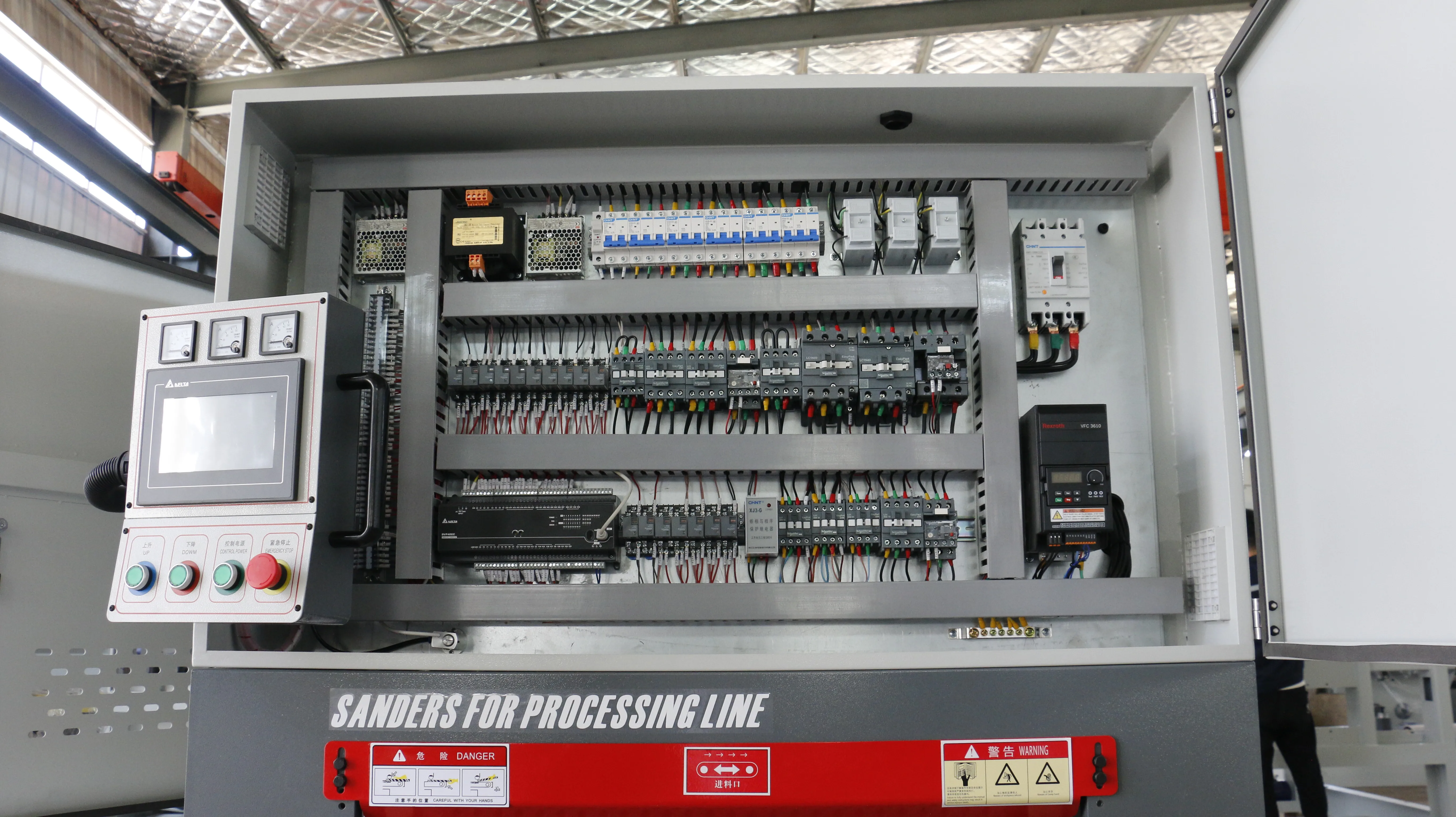 woodworking plywood solid wood precise calibrating wide belt sander sanding machine