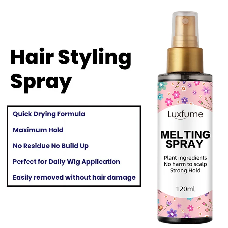 Wholesale Spritz Hair Glue Spray Lace Wig Adhesive Strong Hold Lace Wig Hair Glue Melting Spray