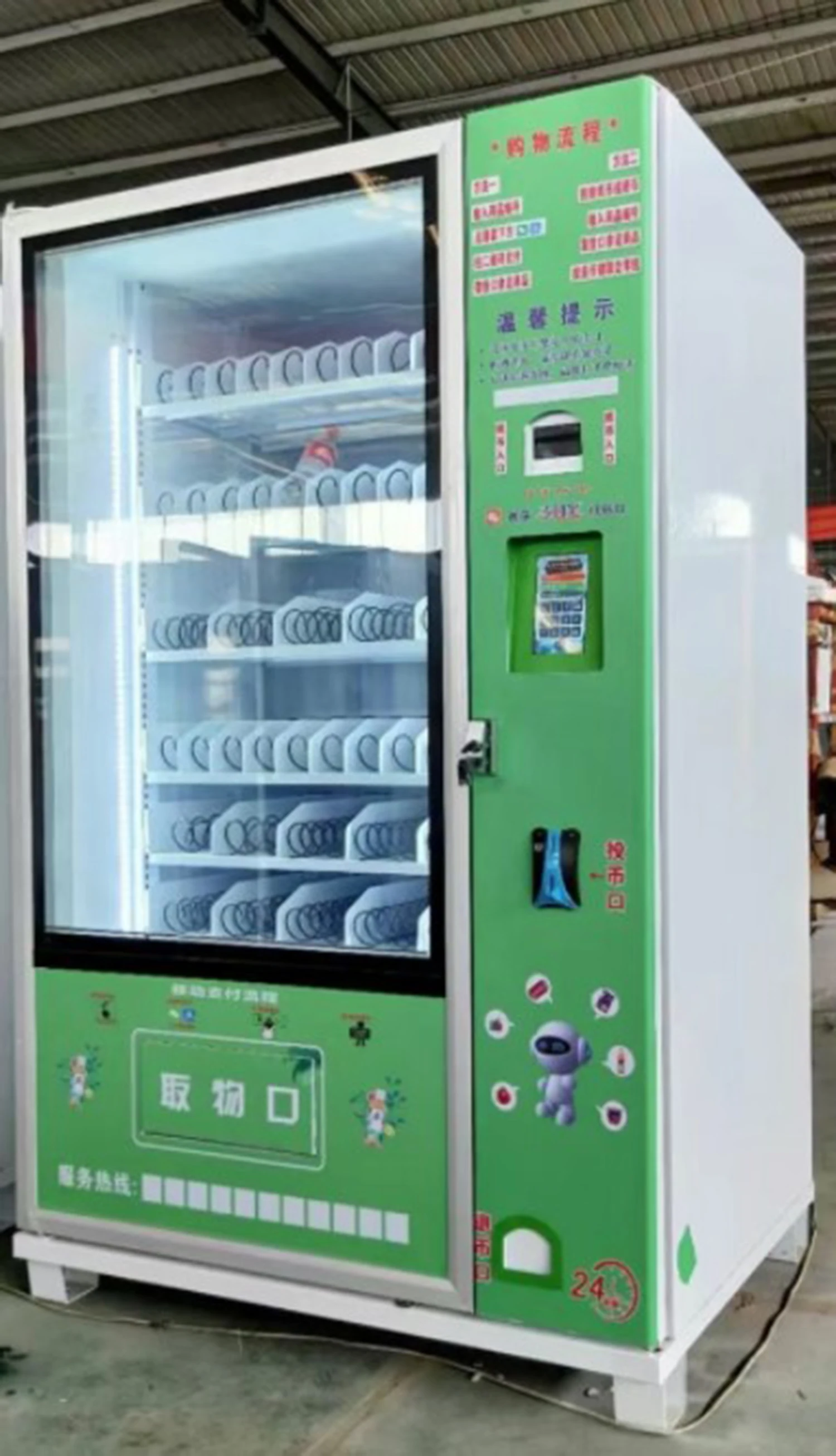 Drinks and Snacks Combo id verification vending machine Wig Eyelash Lash Beauty Vending Machine vending machine freezer