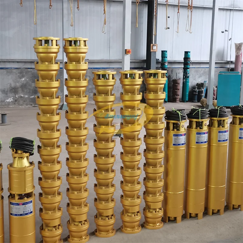 63 m3/h Three Phase 3phase 380v 440v 60hz Centrifugal Multistage Deep Well Water Submersible Pump