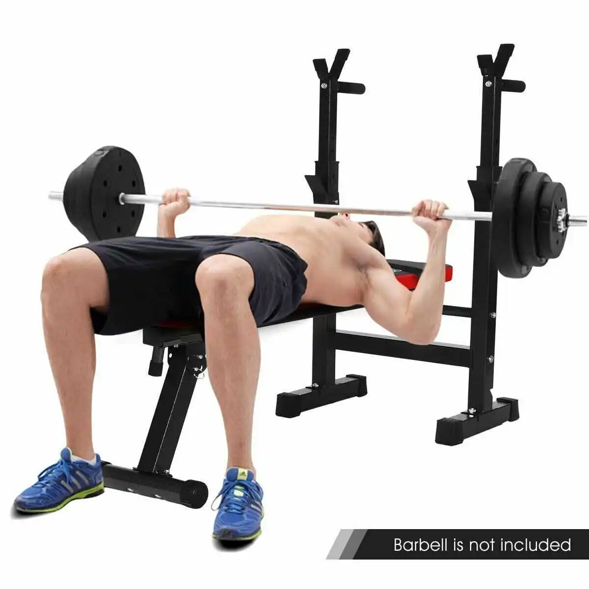 OEM Sales Best Selling Gym Adjustable Folding Weightlifting Power Bench Flat Bench With Power Rack