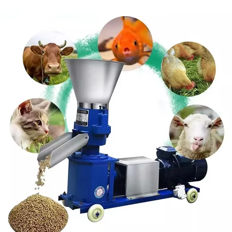 Poultry Pig Chicken Bird Fodder Pelletizer/Forage Pellet Mill/Animal Feed Pellet Making Production Line