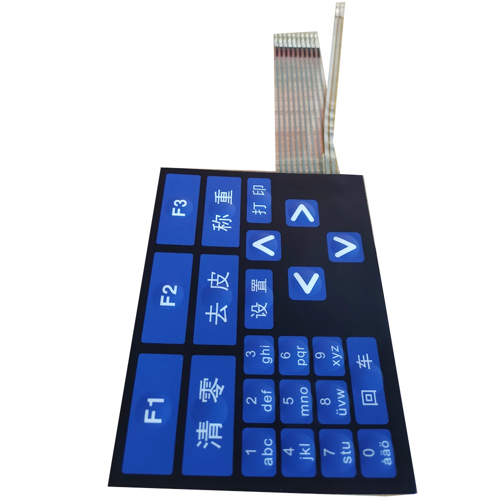 Шёлковый экран ПЭТ ПК напечатанная графическая мембранная переключатель