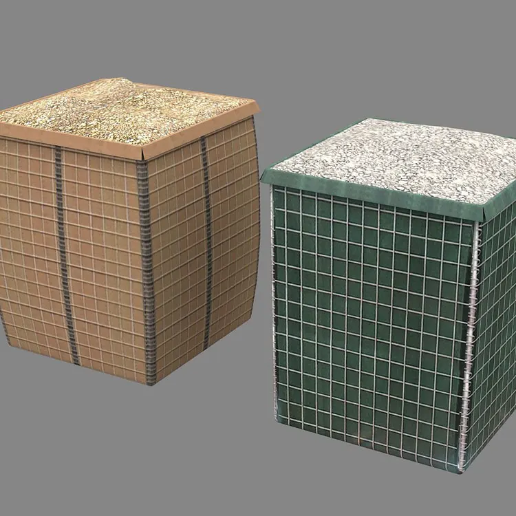 2x1x1mesh Gabion High Security Collapsible Barriers Container Walls For Bunkers