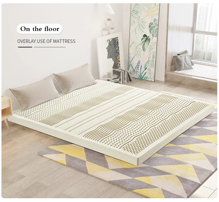 CD-02 Organic 100% Natural Latex Mattresses Latex Memory Foam Mattress Topper for Sleeping