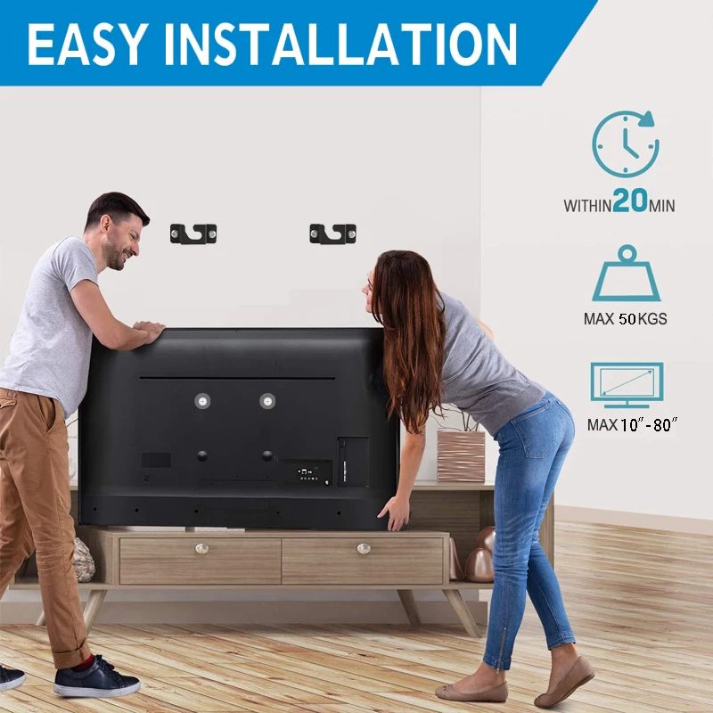 Factory Fixed Simplicity 800*600 mm up to 80 inch TV Wall Mount Bracket Support