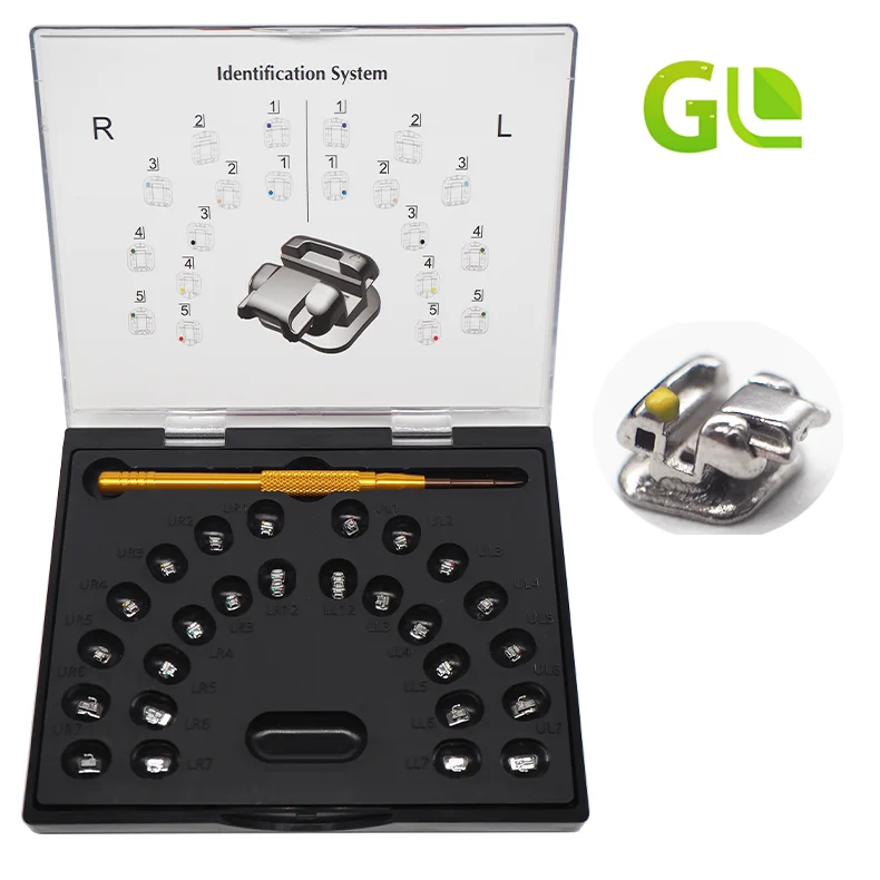Orthodontic Bracket 0.022'High/Standard/low Torque Passive Self-Ligating Bracket H.V.