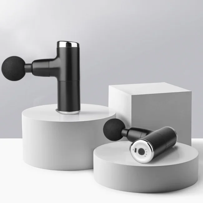 Dropshipping Deep Muscle Fascial Body Massager Mini Massage Gun Portable Handheld Electric Vibration Massage Gun