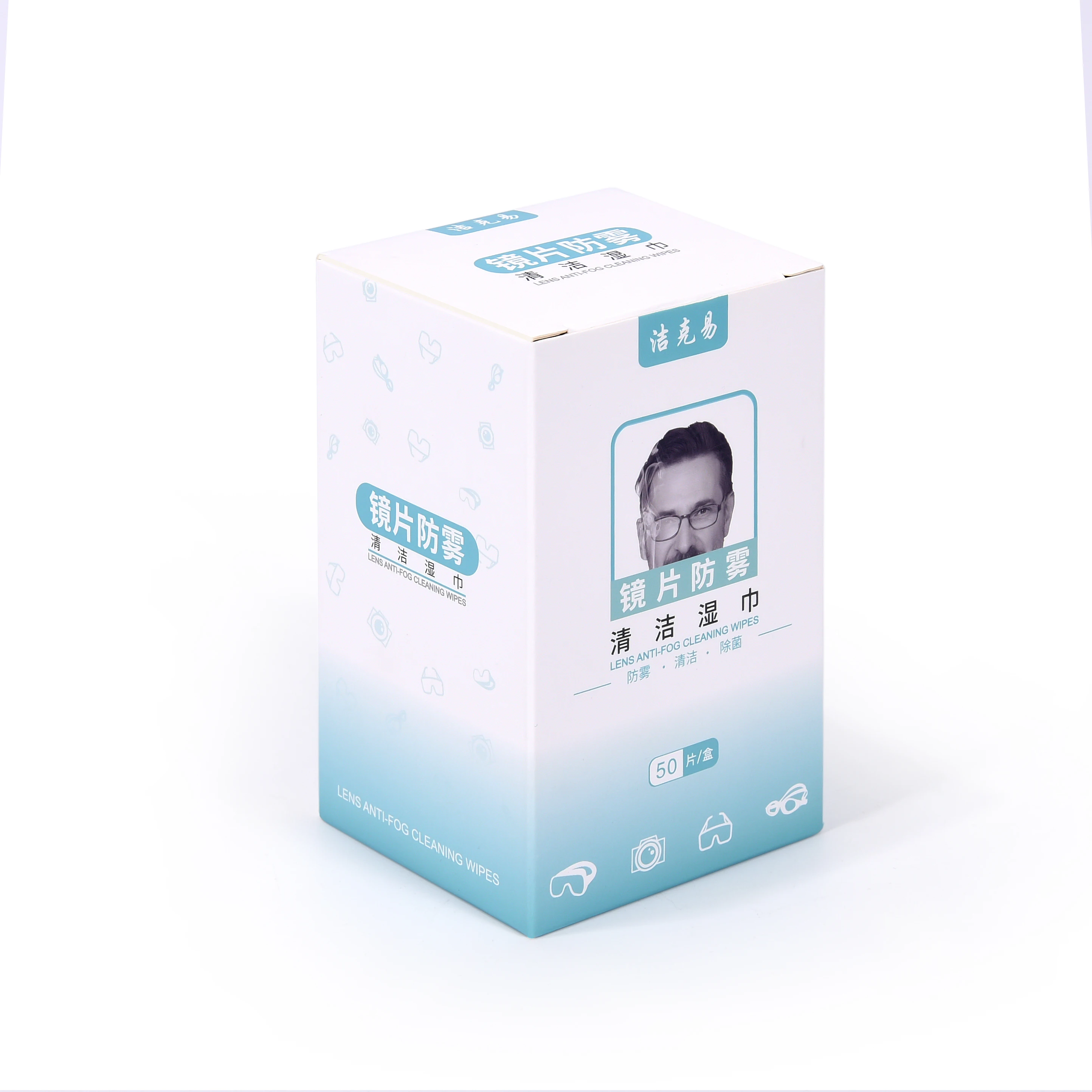 Factory Individual Packaged Protable Lens Wipes Anti fog for Eye