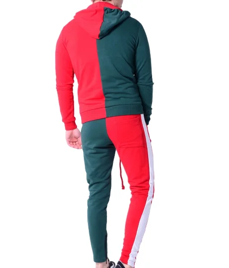 New sports athletic cotton gym tracksuit men gym two pieces jogging suit mens sweatsuit