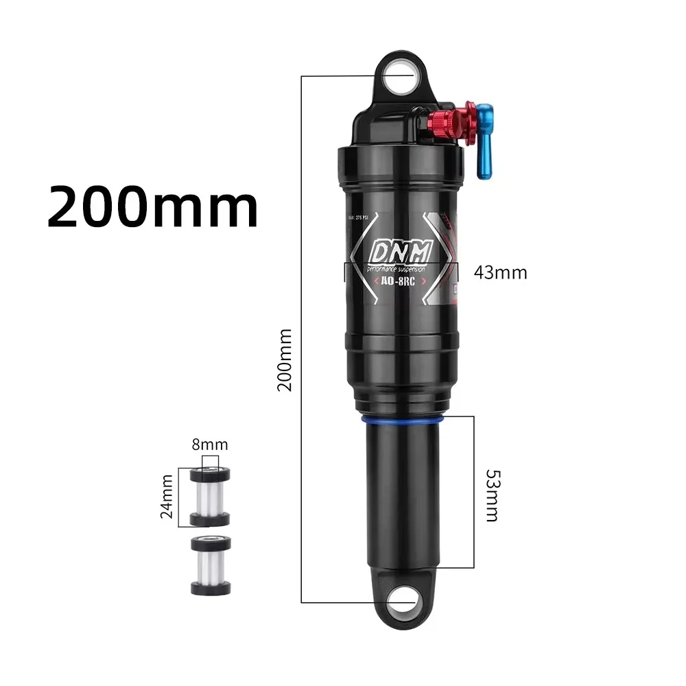 DNM AO-8RC Mountain BikeAir Shock Absorber 165/190/200/210mm/230mm Soft Tail Mountain Bike XC / MTB Bicycle Rear Shock Absorbers