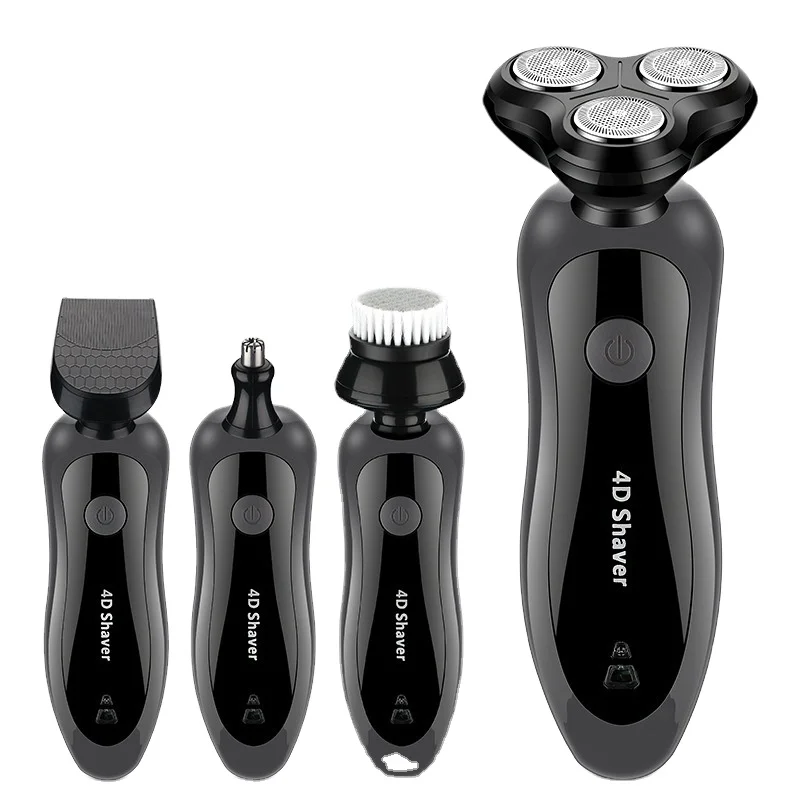 
New 8828 Shaver Electric Fully Washable USB Portable Shaver Male 3 in 1 Shaver 