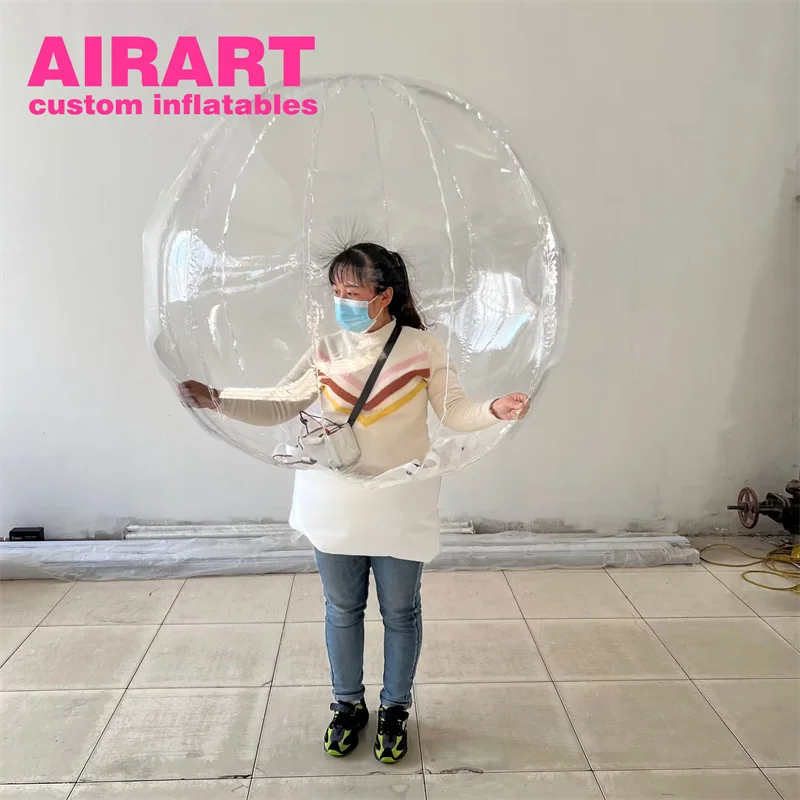ytArtair Inflatable Factory Customize Inflatable PVC Ball Costume,Hot Sale Inflat Suit Costume,Christmas Inflate Snow Globe Suit