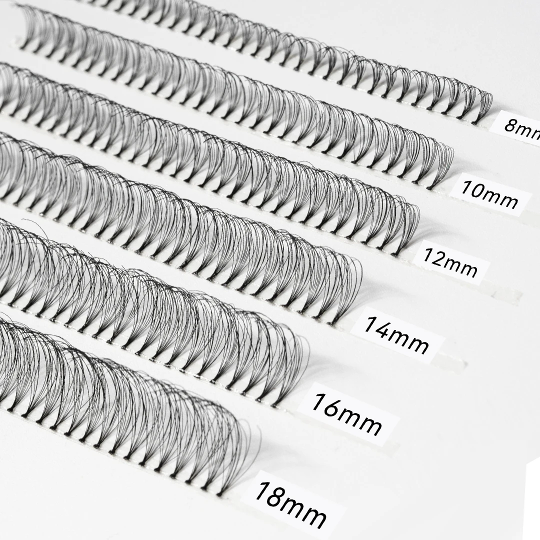 Soft Ribbon Strip Eyelashes DIY Handmade Eyelash Extension Segmented False Lashes Dramatic Lash Bundles transparent terrier Lash