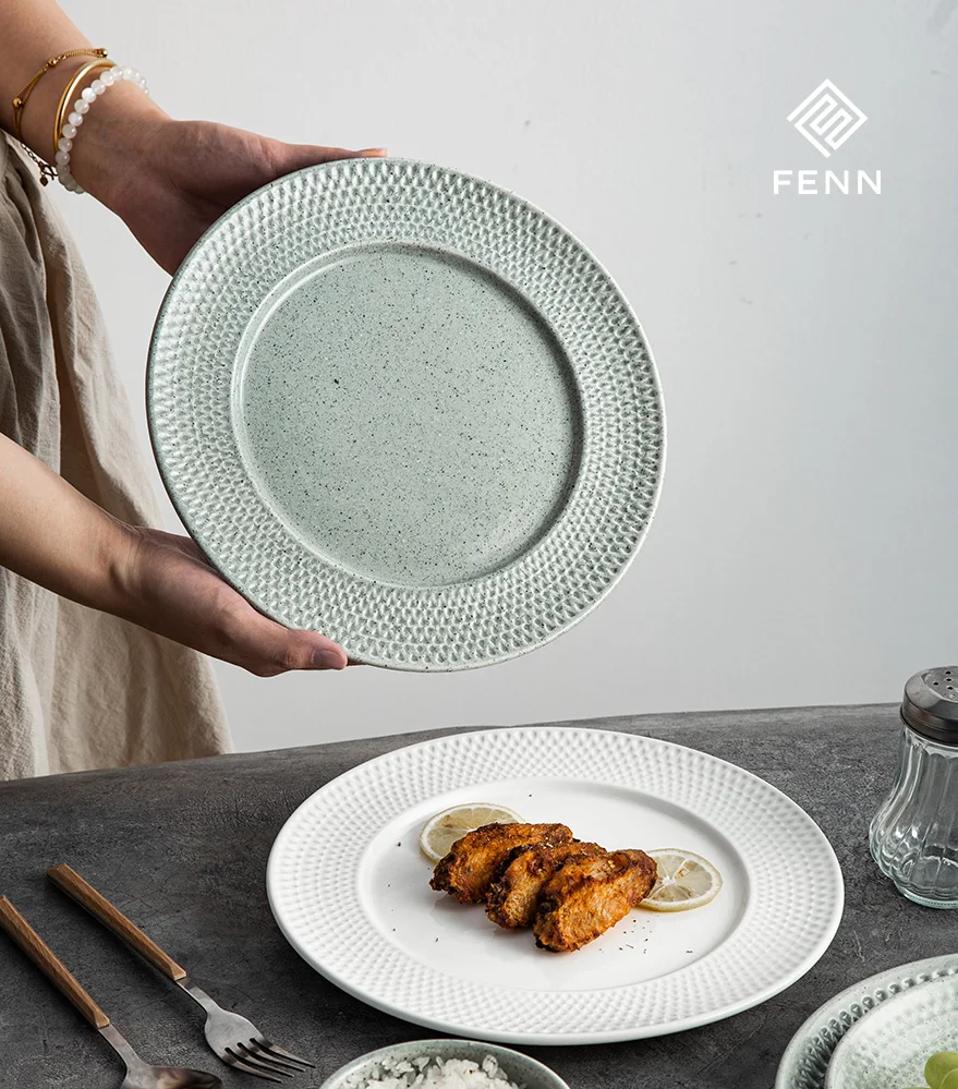 Factory wholesale custom white tableware dishes dinner sets unbreakable plates ceramic table service dishes for kitchen and home