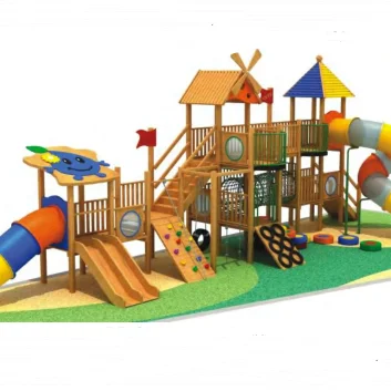 Outdoor Silide Wooden Playground Park for child adult playsets best price