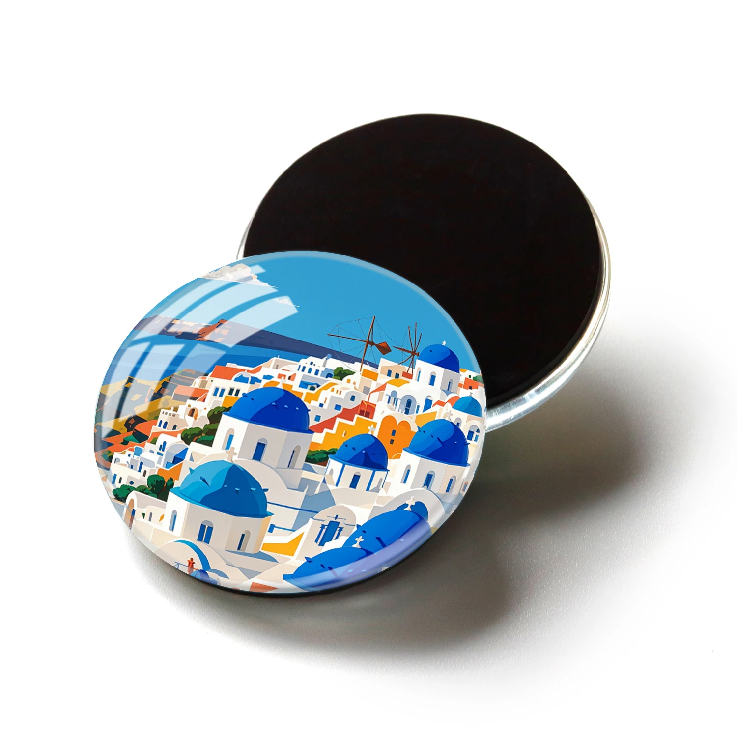 Refrigerator Tin Magnets Custom Crete Greece Souvenir Magnet For Fridge Decor
