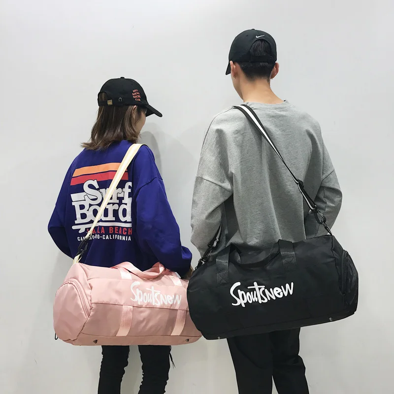 Travel Bag For ladies Sports Gym Bag Travel Duffel Bag with Dry Wet Pocket & Shoes Compartment for Women and Men