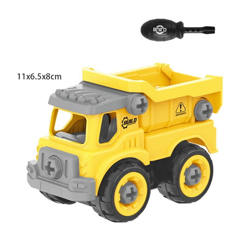 dropshipping Cheap Made in China Funny Educational Build Block Bricks Diy Toys Assemble Construction Truck Car for Kid