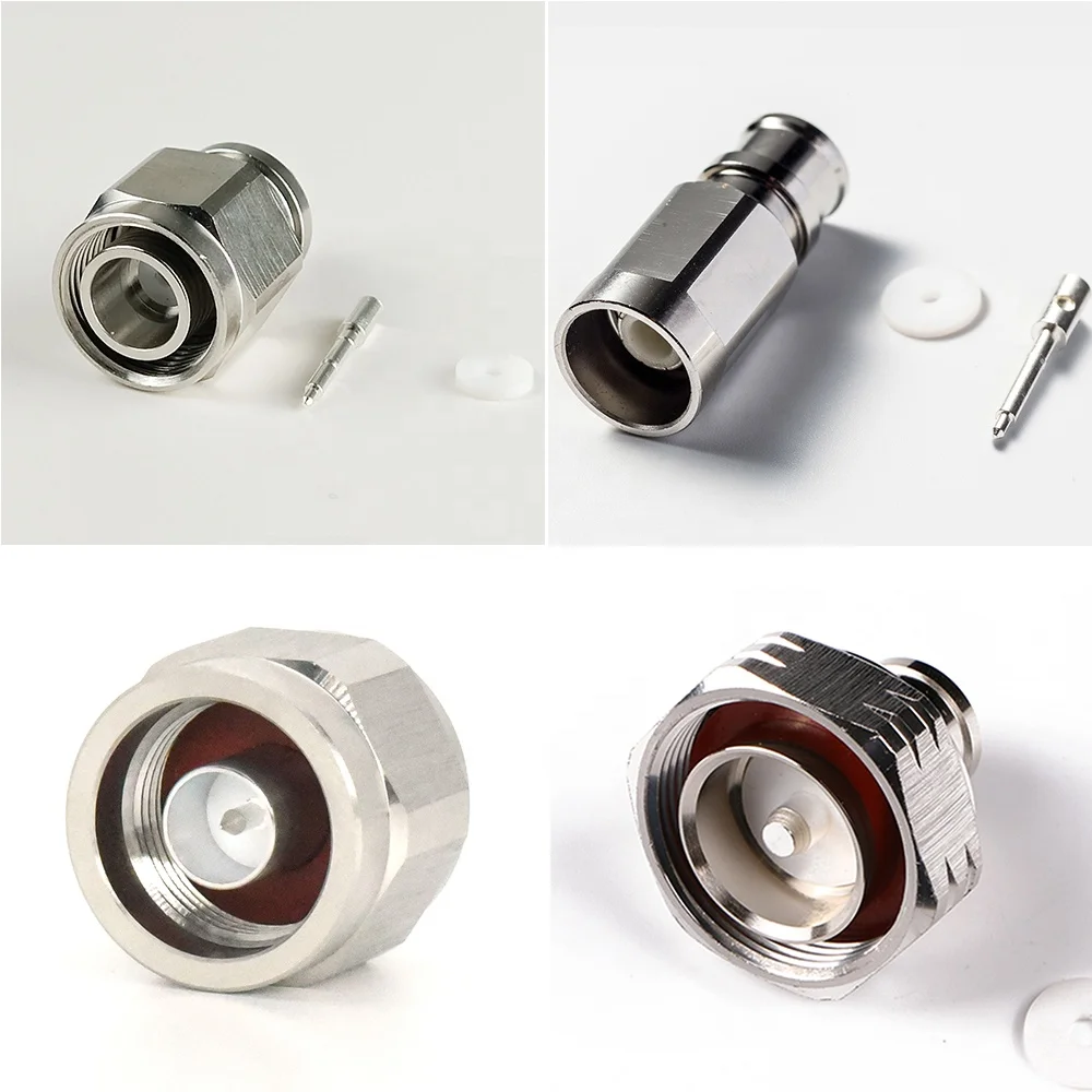 Raynool Low PIM 4.3/10 for RG402, TFT402 solder pin captive type clamp type  straight right angle  RF Connector