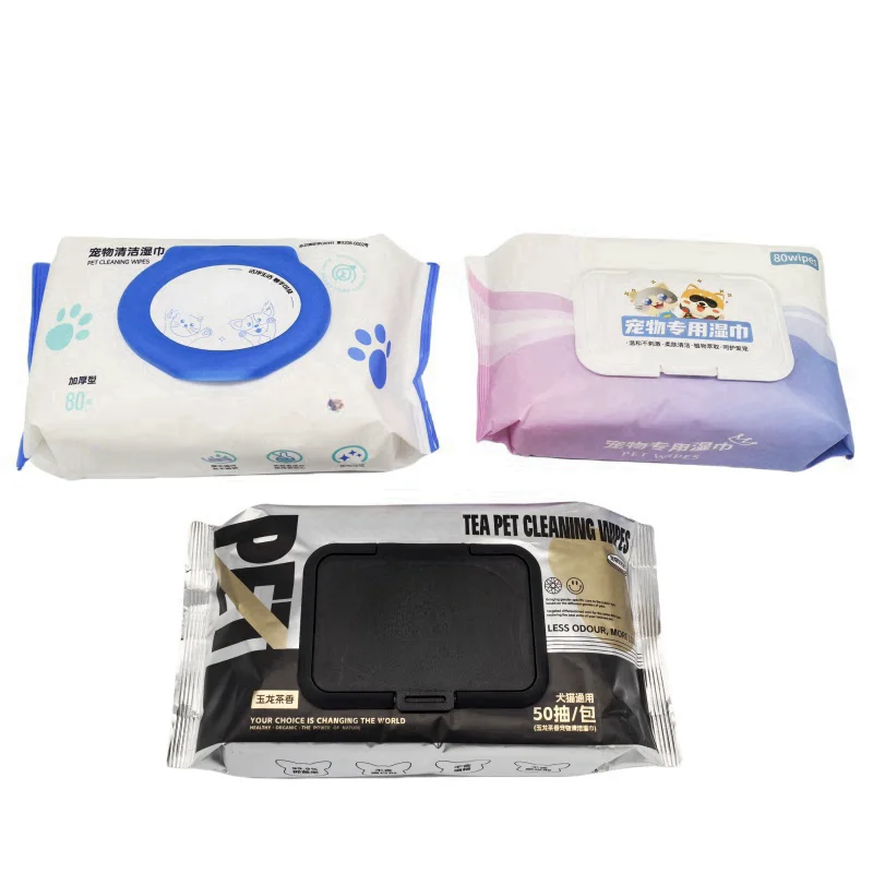 Household Pure Water Biodegradable Bamboo Baby Wet Wipes For Pet Daily Cleaning Spunlace Non-woven Fabric Wet Wipes