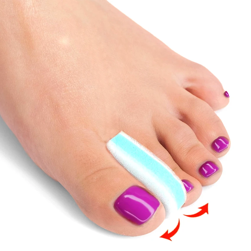 3 Layer Foam Foam Toe Spacers Separators for Feet for Overlapping Toes Spreader Divider Toes Relief Prevent Corns HA01208