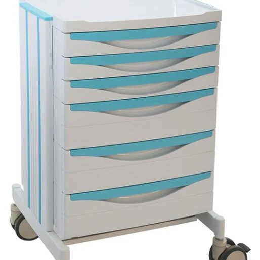 Hospital ABS Treatment Cart Nursing Trolley with Drawers-T104
