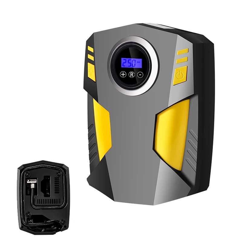 Dropshiping DC12V Digital Automatic Stop Tire Inflator Gauge Preset Car Tyre Pump Air Compressor for Car Bike Motorcycles