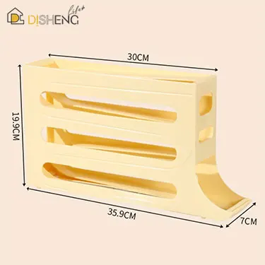 New Arrival 4-Layer Automatic 30 Rolling Egg Dispenser Egg Holder For Fridge