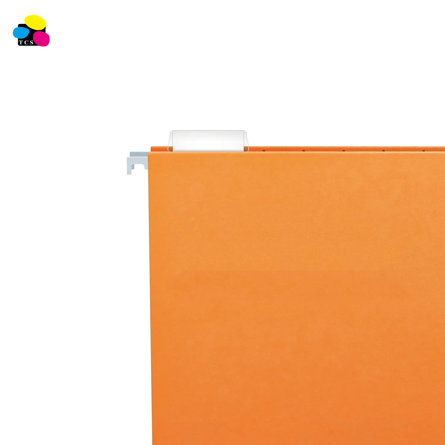
TCS office supplies 25/BX 1/5 Cut Letter Size Recycled Orange Kraft paper interiors Hanging Folders 