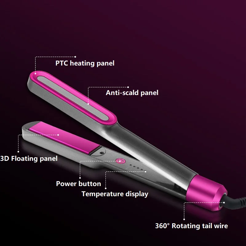 Mac Keratin Wireless Nano Titanium Cordless Professional Mini Flat Iron Steam Hair Straightener
