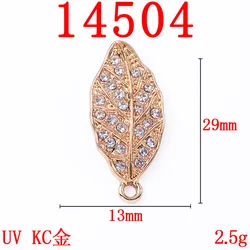Ornament DIY handmade alloy material pendant parts diy flower leaf jewelry bracelet accessories