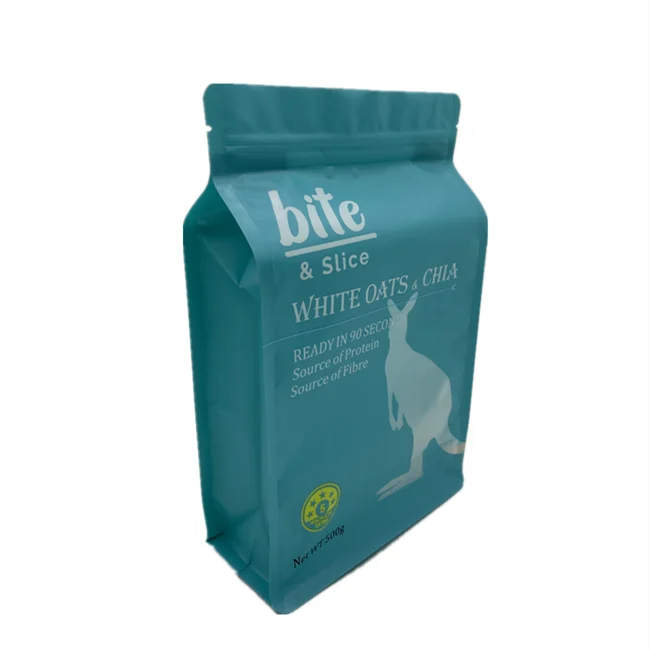 Custom Logo Flat Bottom Box Pouches For Coffee Packaging,Resealable Box Pouch Coffee Bag With Valve