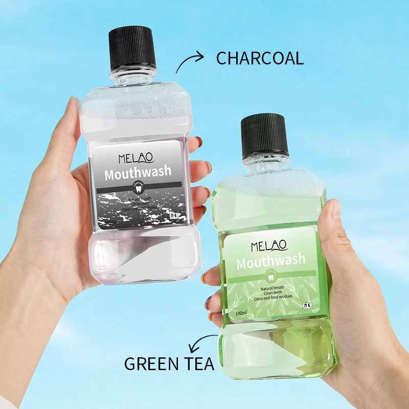 MELAO Hot Selling Eco Oral Care Appliances Whitening Mouthwash Natural Cooling Breath Teeth Mouth Wash Private Label