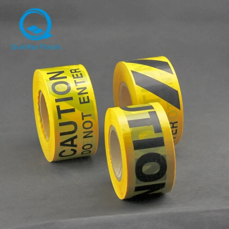 OEM Customized Logo China Manufacturer High Quality Yellow CAUTION DO NOT ENTER Barrier Tape