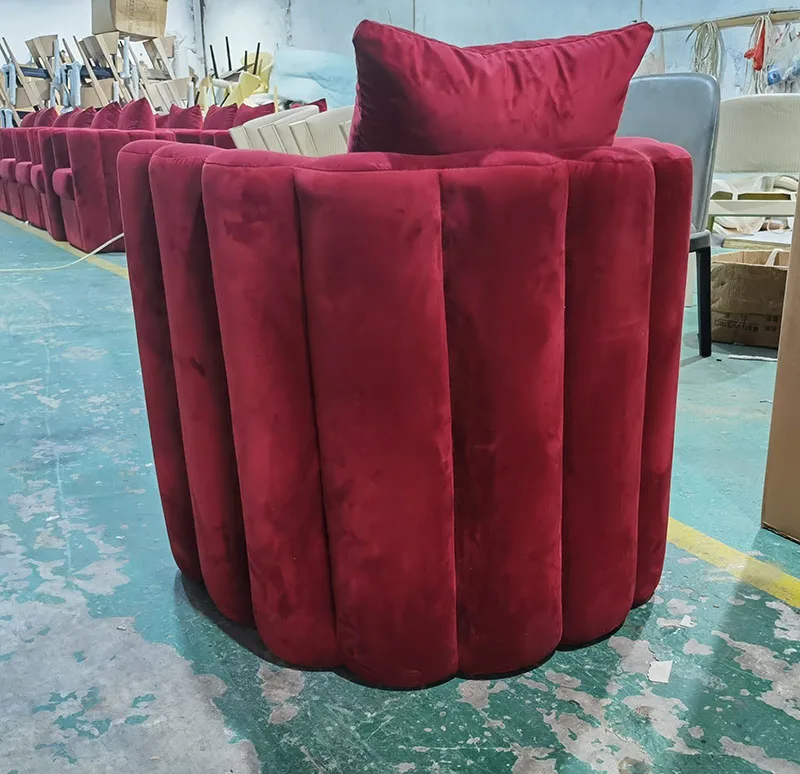 Hotel lobby engineering  light luxury negotiation Sales department flower chair designer furniture sofa lounge chair