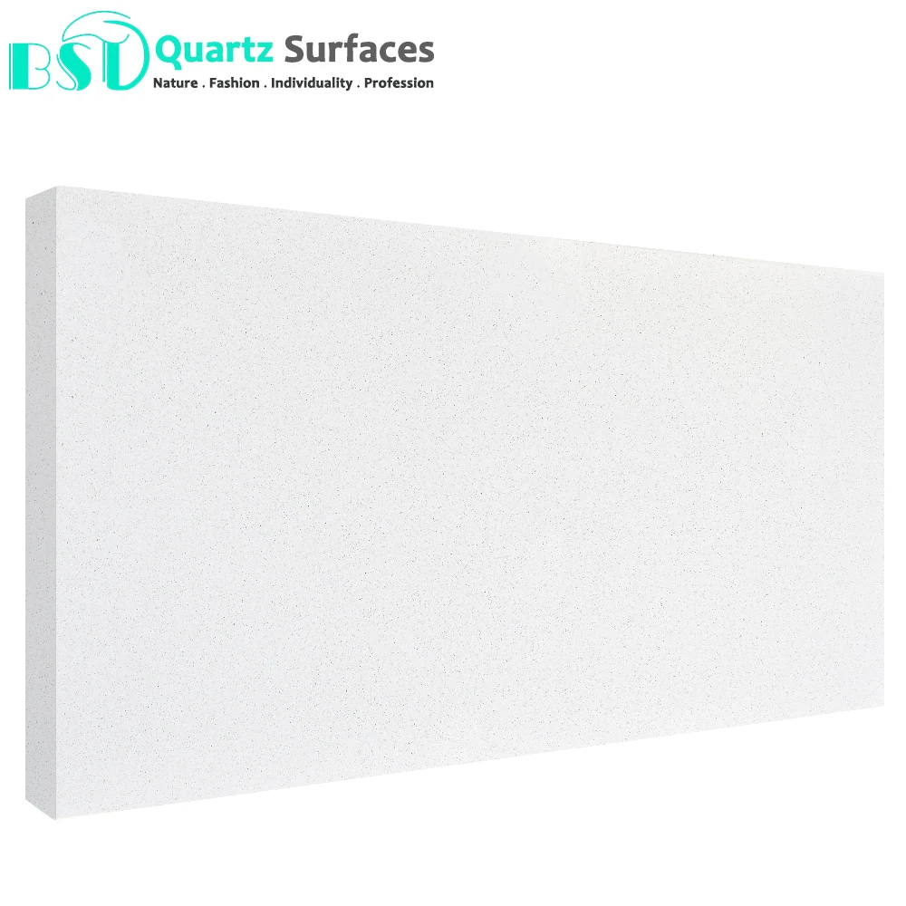 Cut-to-Size Kitchen Artificial Quartz Marble Granite Stone Carrara White Calacatta Vanity Quartz Countertop with Grey Veins
