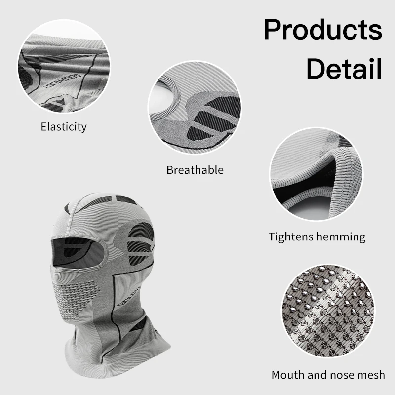 Custom Winter Thermal Fleece Printing Knitted Face Mask Ski Mask Balaclava For Skiing Cycling Motorcycle Outdoor Sports