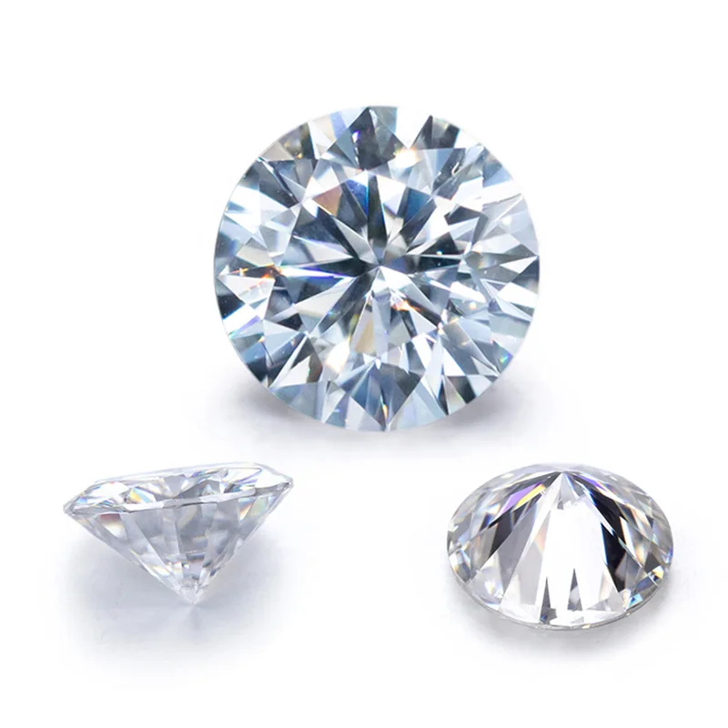 Wholesale Hot Loose Round Brilliant Cut Moissanite Stones Diamonds VVS White D E F Loose Moissanite
