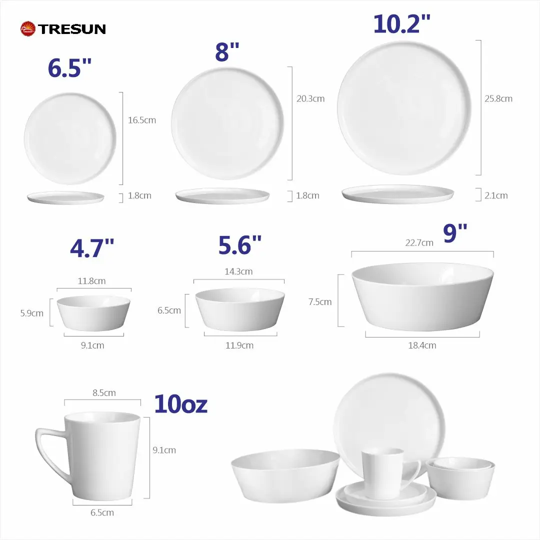 Chinaware оптовая продажа высокое качество Западный нордический 16 шт. новый белый костяной китайский набор с миской