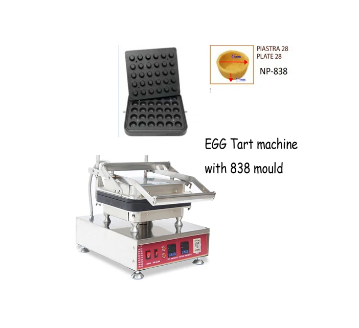Free Shipping Model 838 Commercial 30 holes round tart 45*45mm size Egg tartlet machine cheese tart making machine