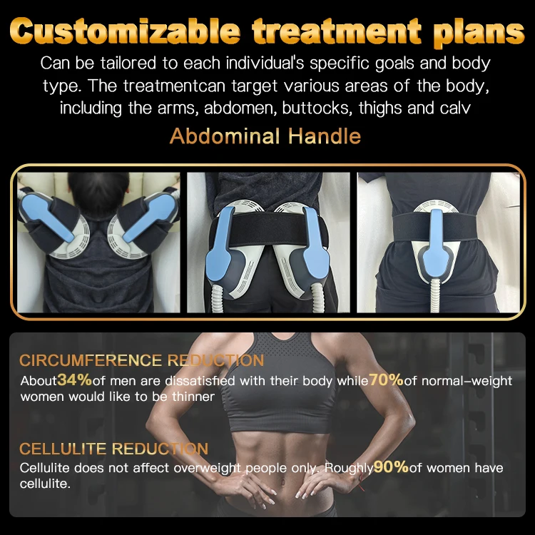 Ems 2 Handles Body Sculpt Machine For Fat Burner Body Slimming With Ems training fitness body-sculpting machine muscle building