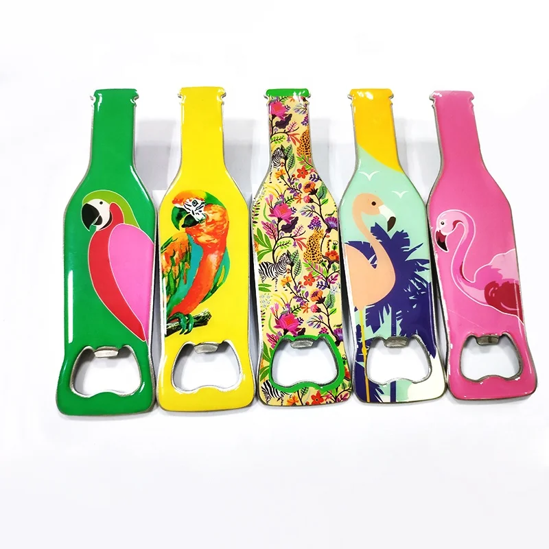 Sublimation Different Shapes Four Leaf Clover Flower Animal Colored Beer Promotional Metal bar Bottle Opener