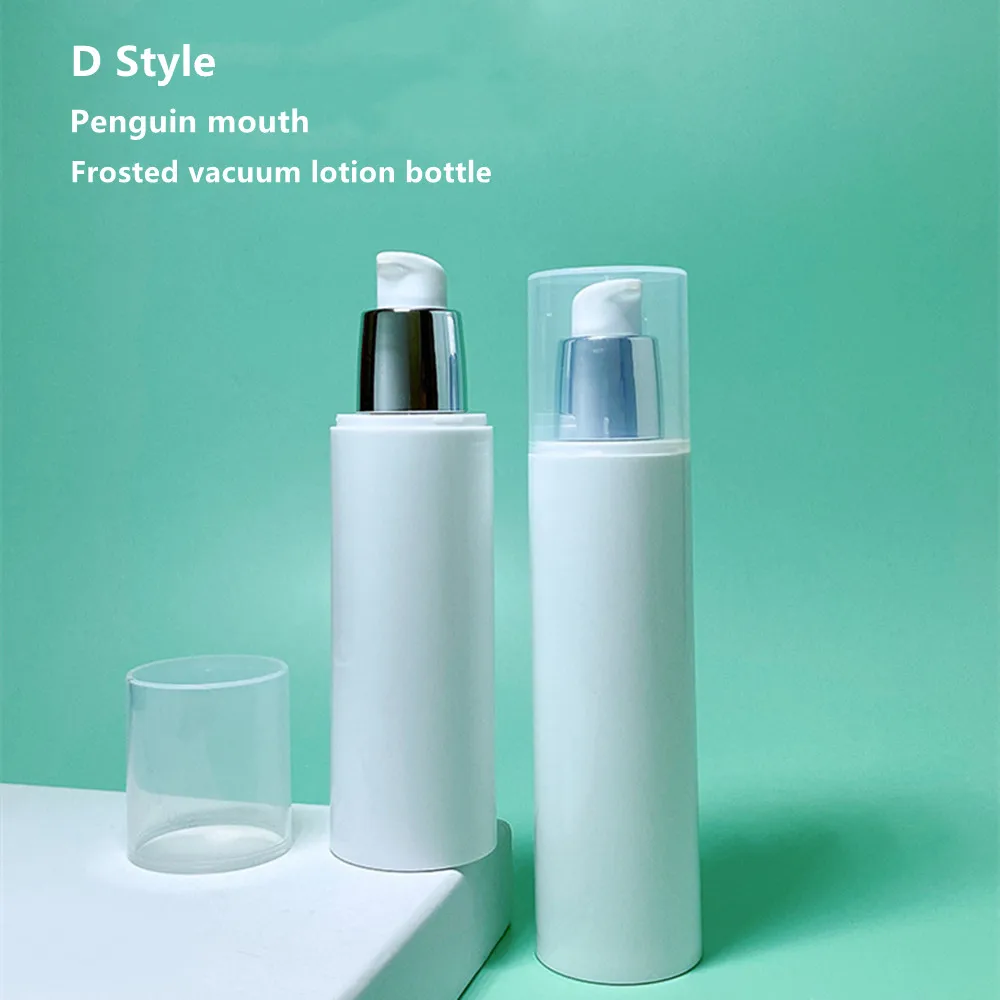 80ML/100ML Frosted spray bottle lotion frosted cosmetic bottle toner Vacuum bottle 100ml 4 style pump