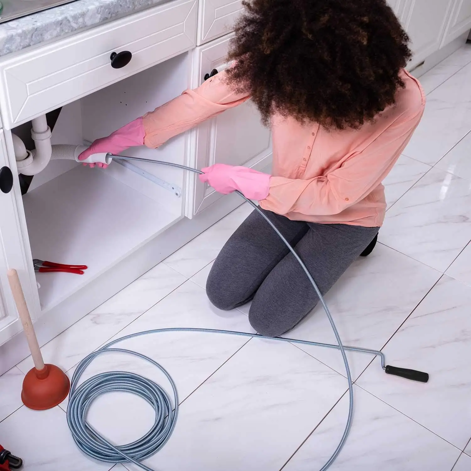 best drain weasel snake kitchen pipe cleaner tool plumbing toliet sink snake remover drain auger