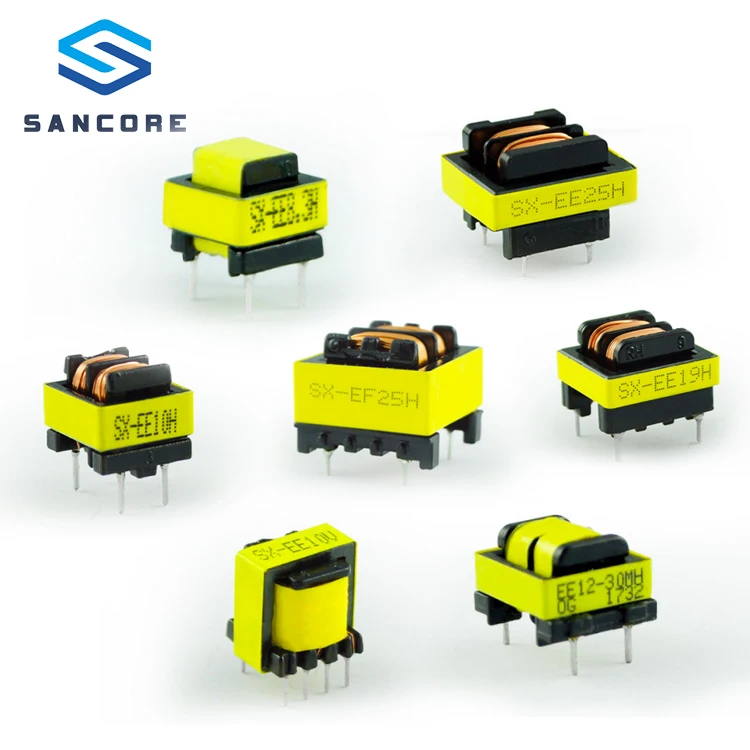 Custom Factory High Quality EE Series Inductor 22mh 200v Horizontal Toroidal Copper Wire Power Inductor