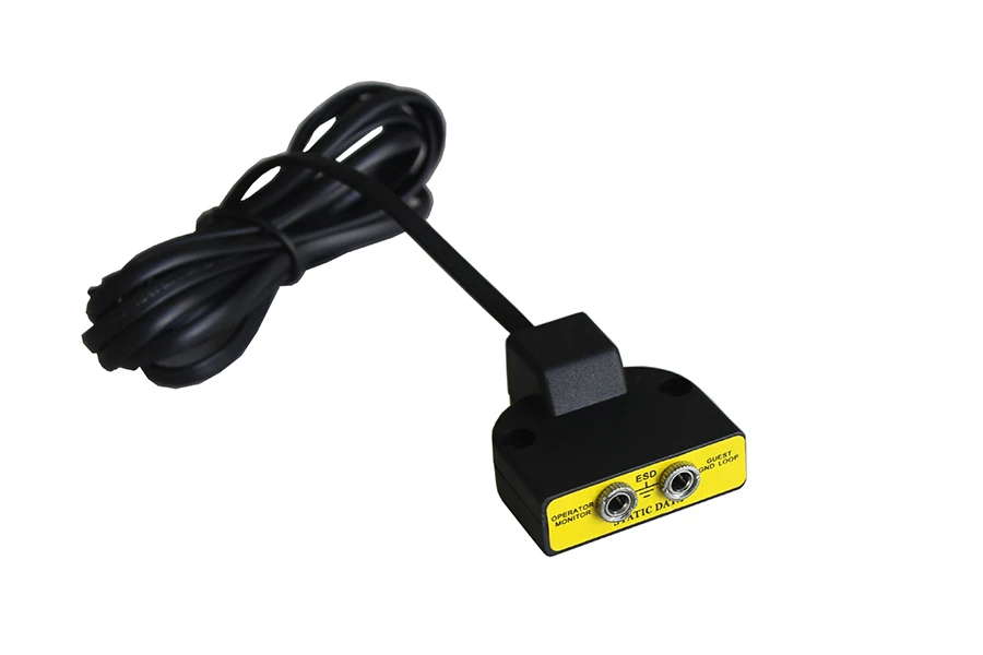 Anti-Static Reusable wired earth Cord Esd dual Original snap Grounding 2.5m 3m Wire for Table Bench Mounting personal protection