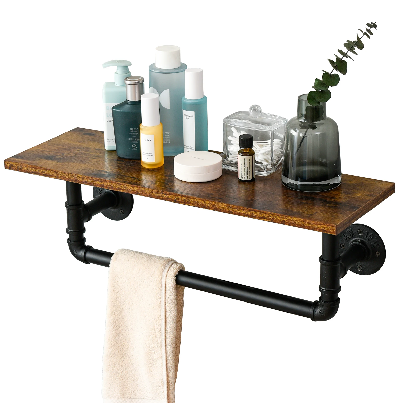 Home Decor Living Room Wall Mounted Hanging Shelf Wooden Floating Wall Shelves kitchen spice rack storage shelving