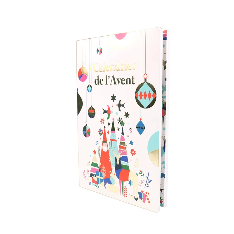wholesale custom cheap cardboard advent calendar packaging box new year calendar box ramadan calendar box with blister
