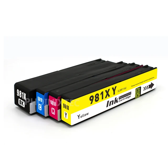 PHOINIX 981X Premium Color inks Compatible for HP 981X ink Cartridge Used in PageWide Enterprise Color 556xh/MFP 586/E58650